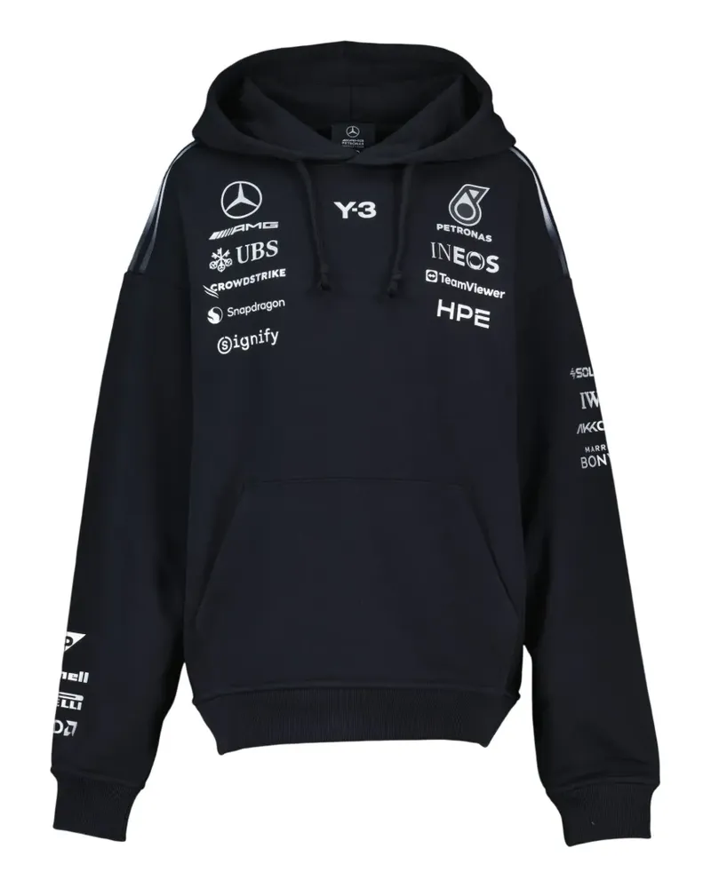 Y-3 x Amg cotton hoodie - Schwarz Schwarz