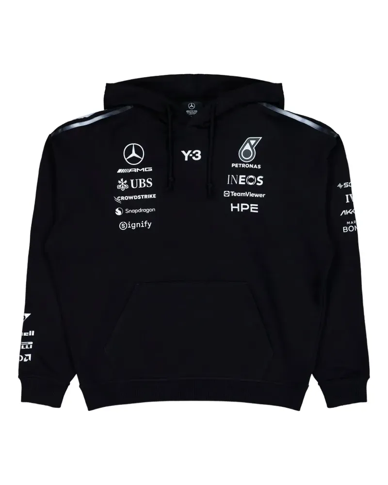 Y-3 x Amg cotton hoodie - Schwarz Schwarz
