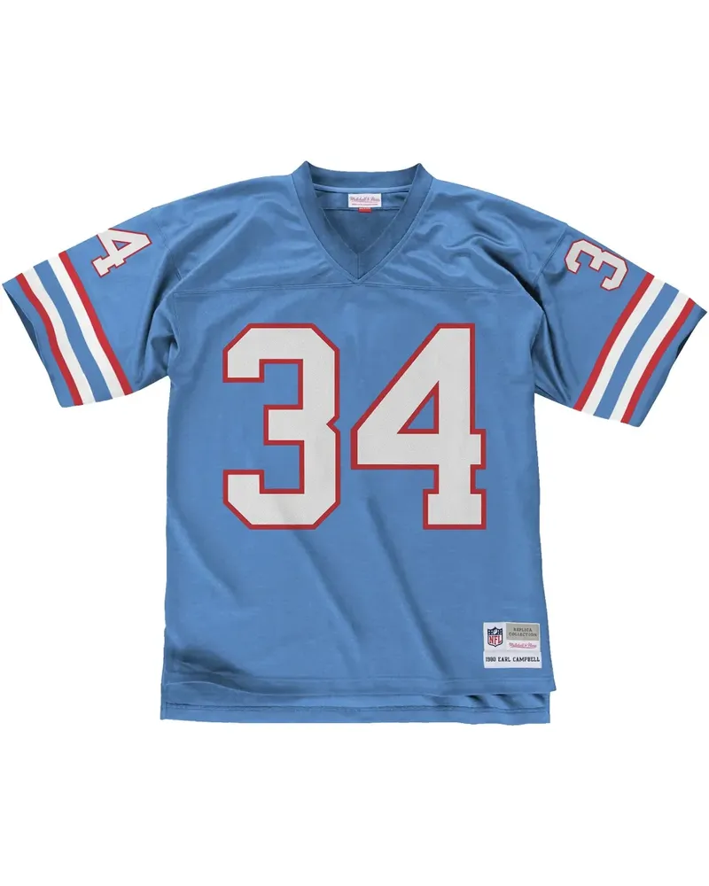Mitchell & Ness Houston Oilers 1980 Earl Campbell Legacy Trikot - Blau Blau