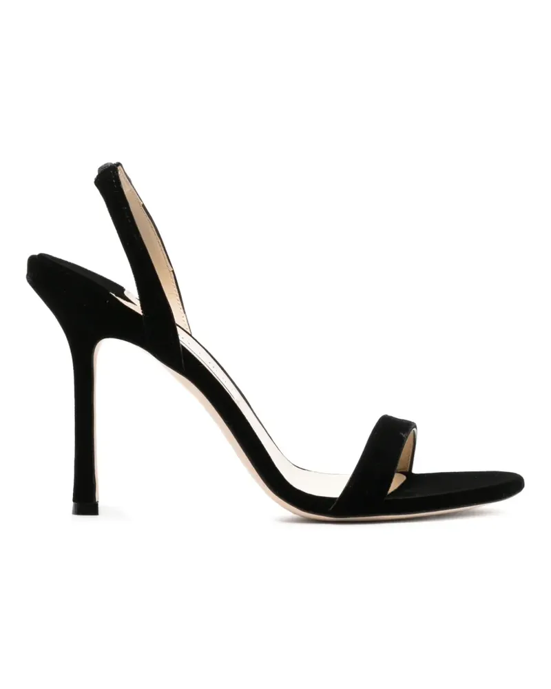 Jimmy Choo Jenn velvet sandals - Schwarz Schwarz