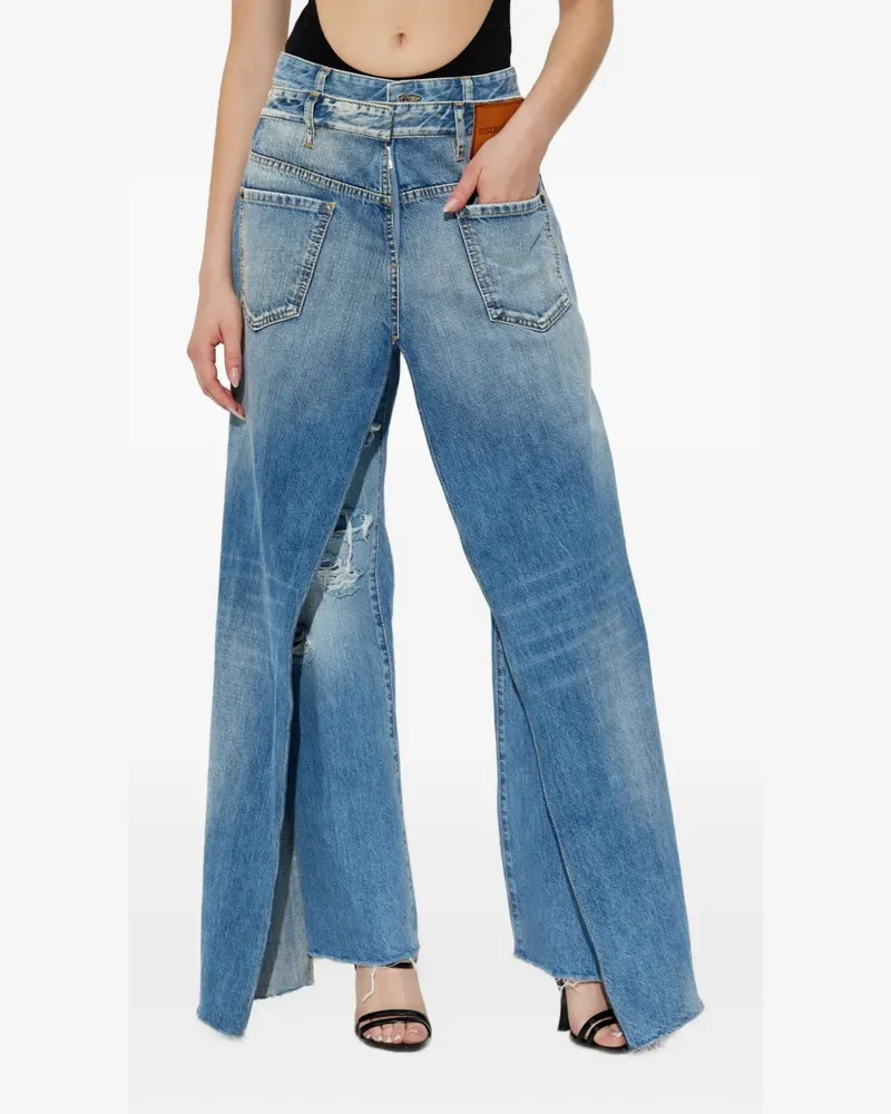 Dsquared2 x Better Jeans mit Fransen - Blau Blau