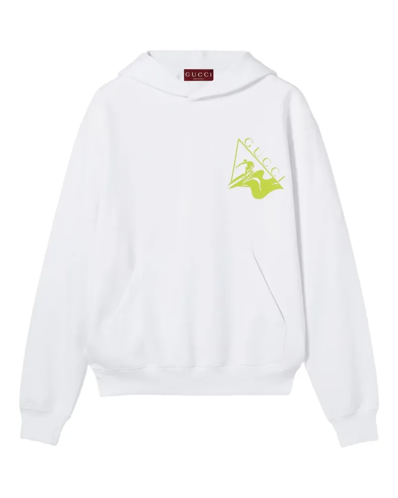 Gucci Hoodie mit Logo-Print - Weiß Weiß
