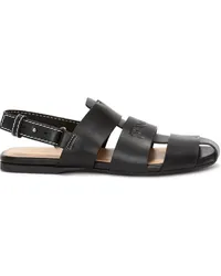 J.W.Anderson Fisherman-Sandalen mit Logo-Prägung Schwarz