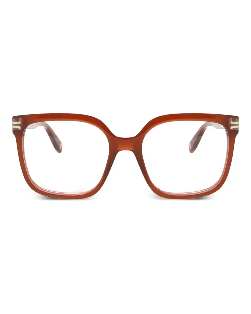 Marc Jacobs Brille mit eckigem Gestell - Braun Braun