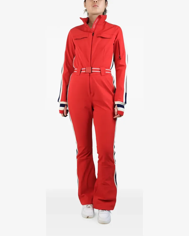 Perfect Moment Crystal belted ski suit - Rot Rot
