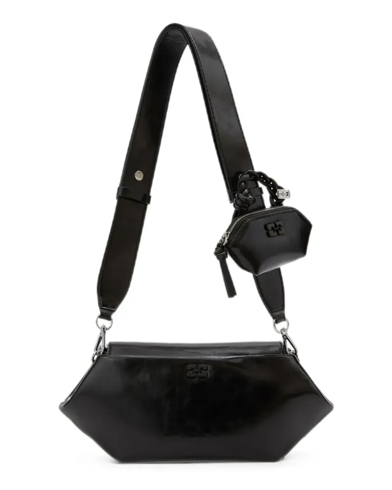 Ganni Bou East/West Tasche in Schwarz Schwarz