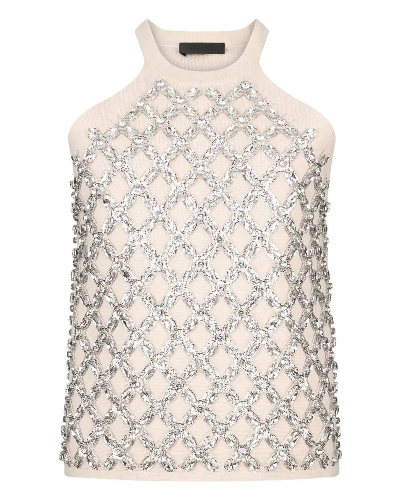 Liu Jo embellishment top - Nude Nude