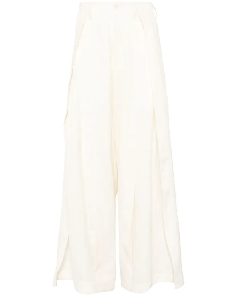Julius Hose mit Tapered-Bein - Weiß Weiß