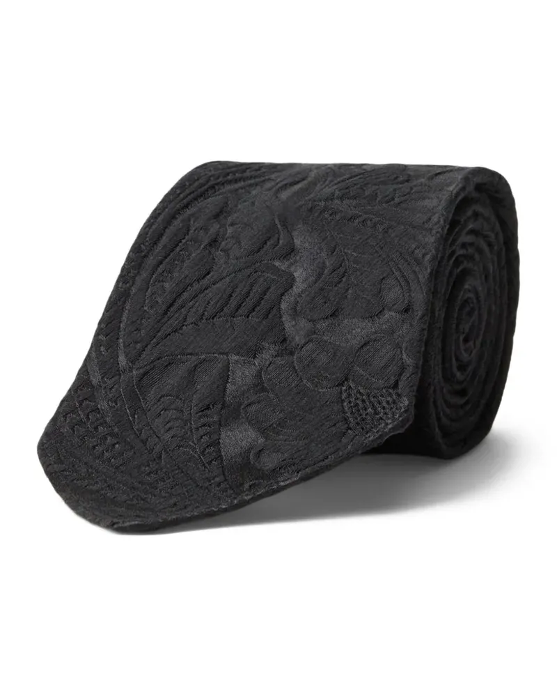 Ralph Lauren Jacquard-Krawatte mit Blumenmuster - Schwarz Schwarz