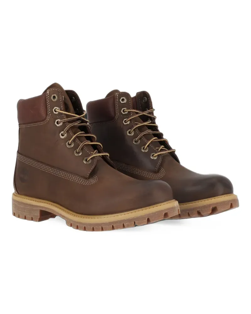 Timberland Premium 6 Inch waterproof lace-up boots - Braun Braun