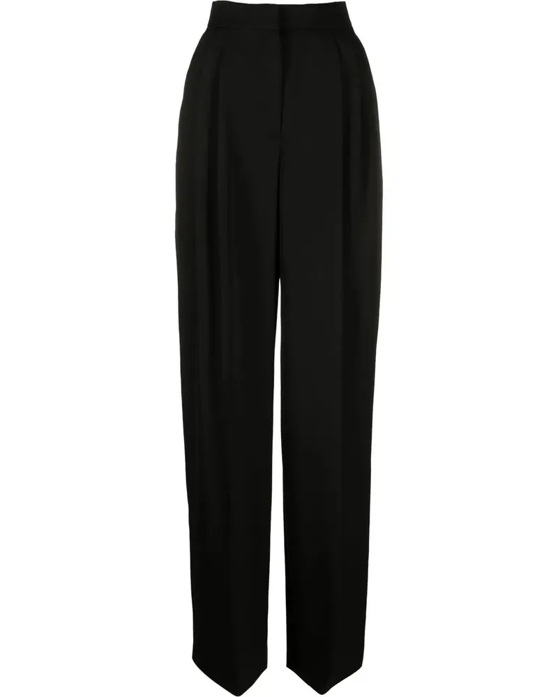 Alexander McQueen Hose mit hohem Bund - Schwarz Schwarz
