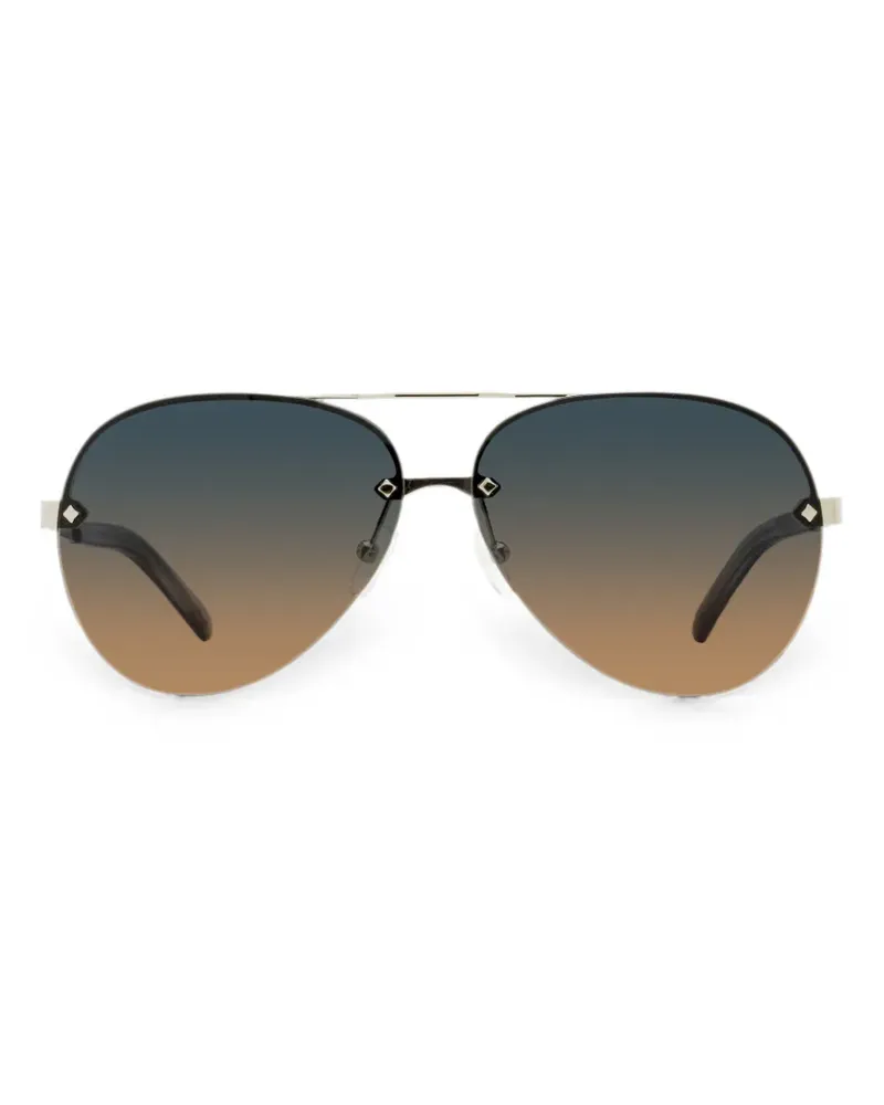 MCM rimless pilot-frame sunglasses - Silber Silber