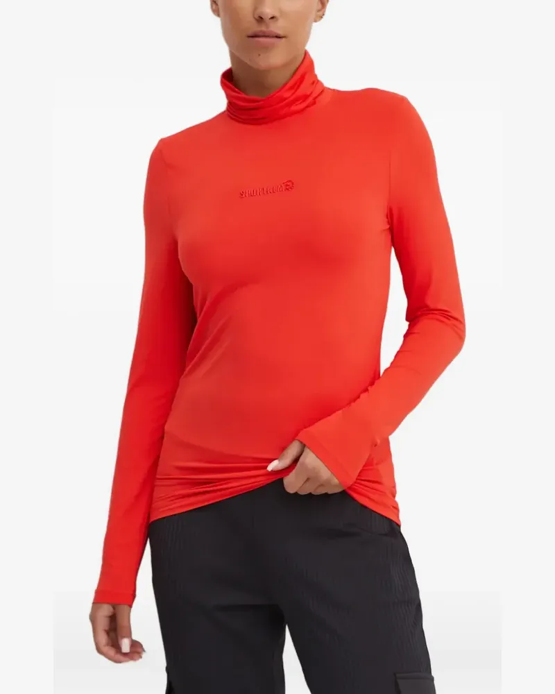 Sportalm Rollkragenpullover mit Logo-Print - Rot Rot