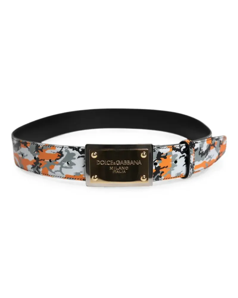 Dolce & Gabbana Gürtel mit Logo - Orange Orange