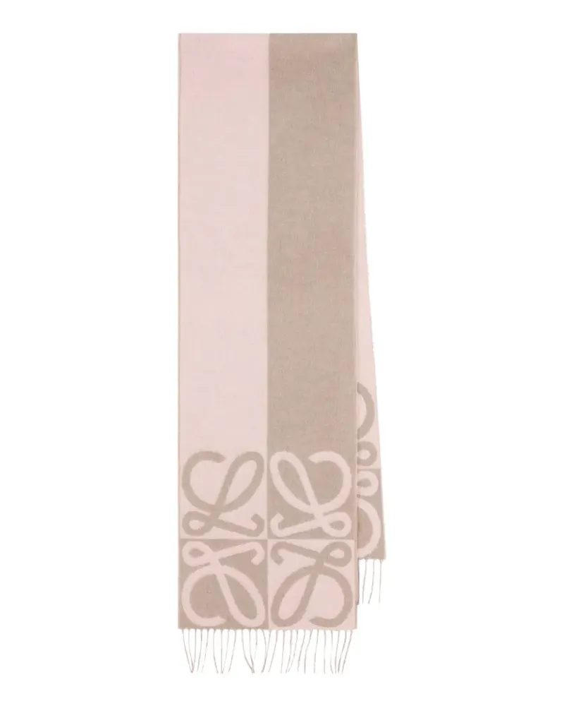 Loewe Anagram Schal mit Jacquardmuster - Rosa Rosa