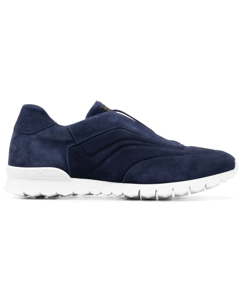 Kiton Slip-On-Sneakers aus Wildleder - Blau Blau