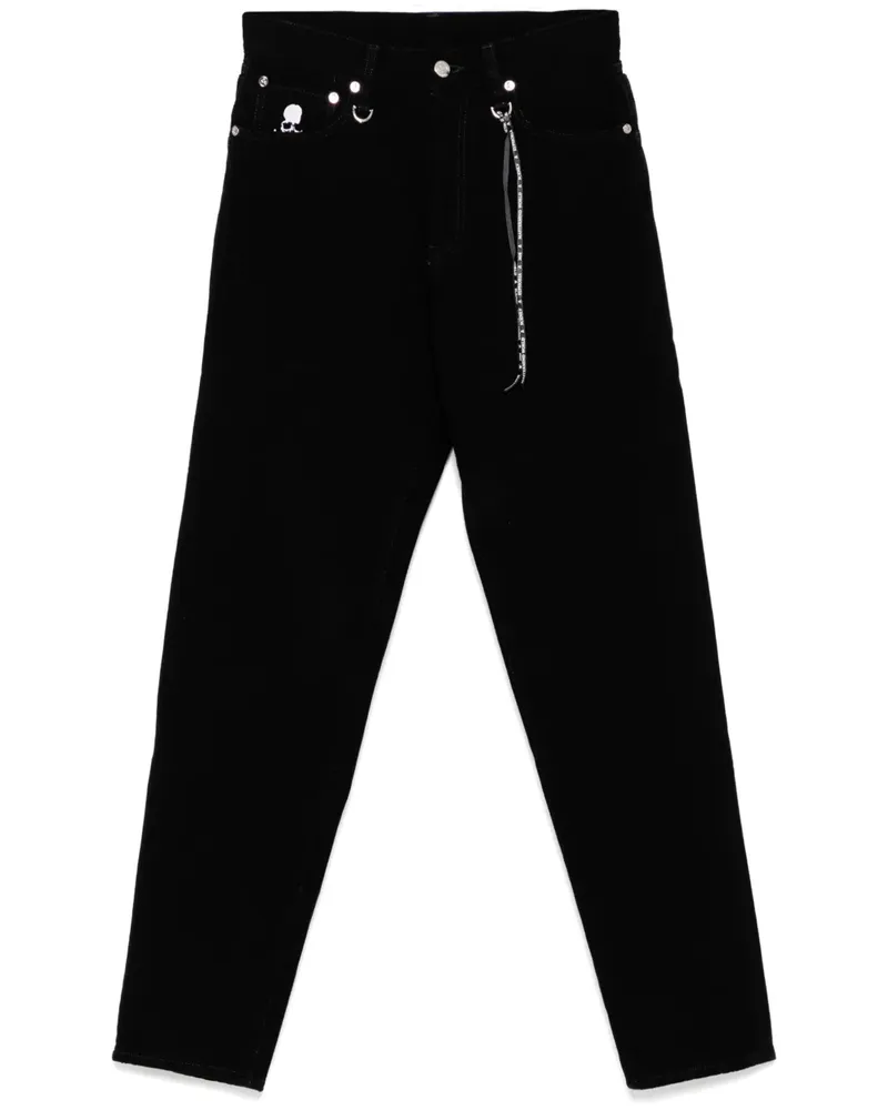 Mastermind World Jeans mit Logo-Stickerei - Schwarz Schwarz