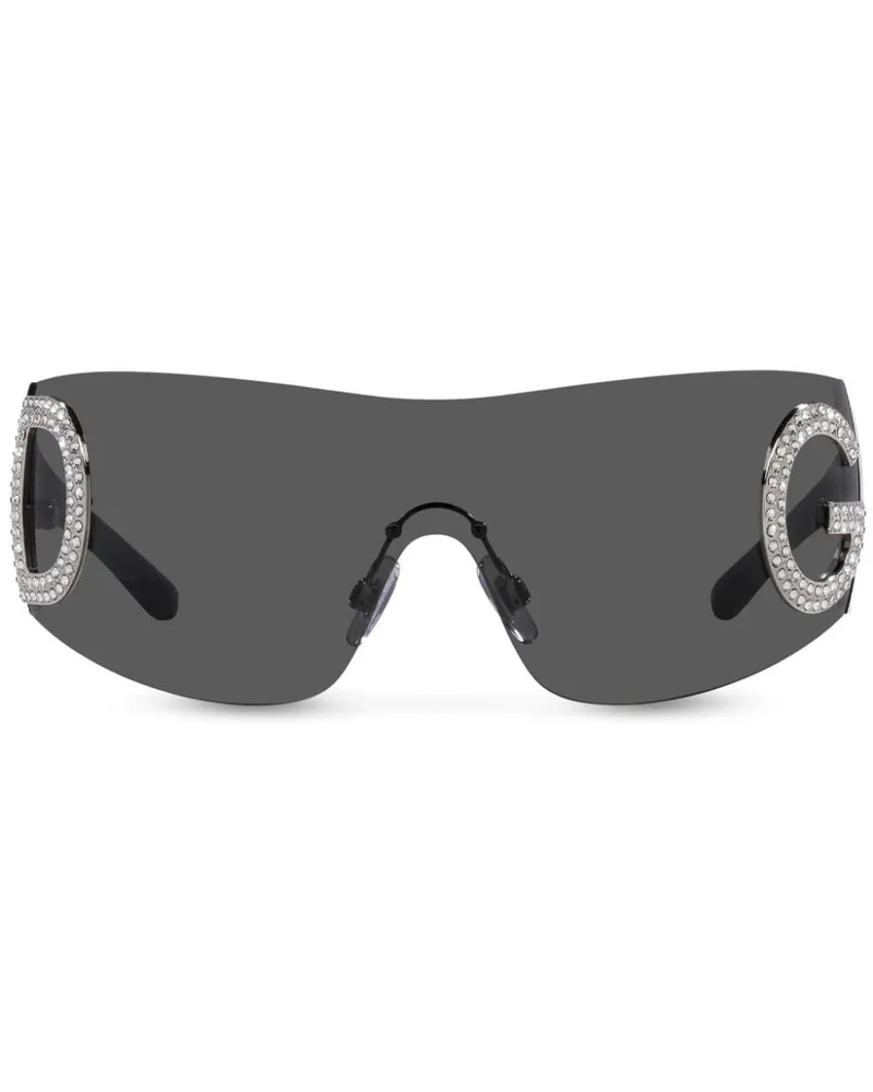 Dolce & Gabbana Klassische Sonnenbrille - Schwarz Schwarz
