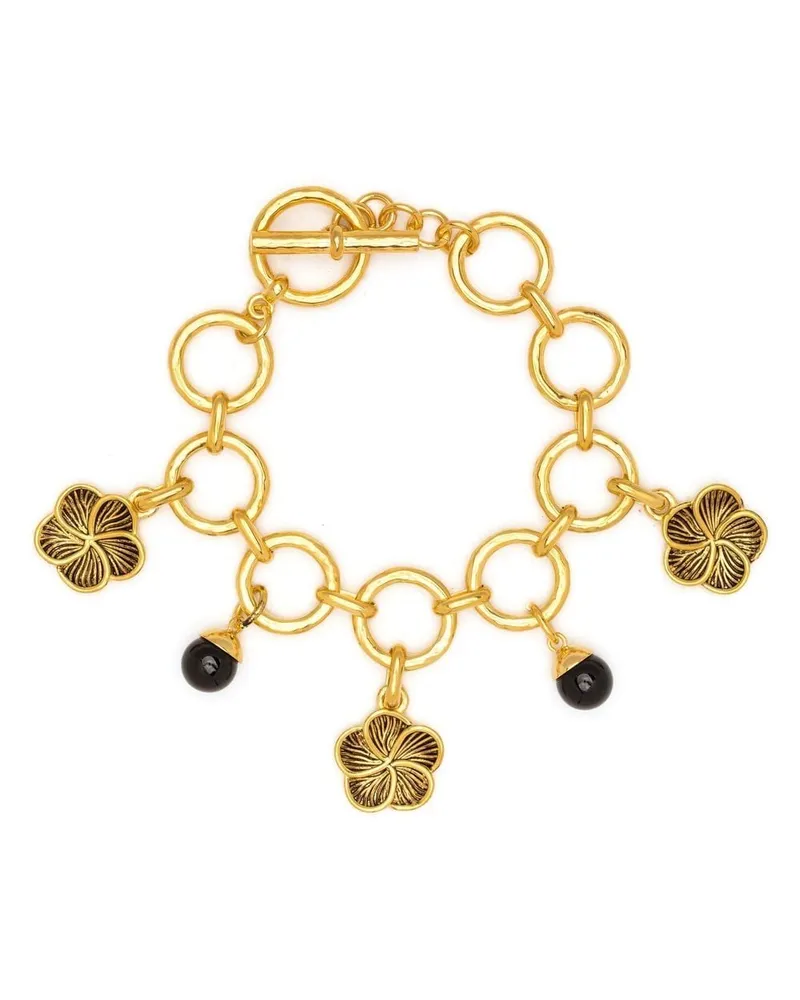 Aurélie Bidermann Dallah Onyx Armband - Gold Gold
