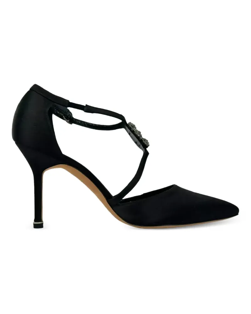 Manolo Blahnik Seneca crystal-embellished pumps - Schwarz Schwarz
