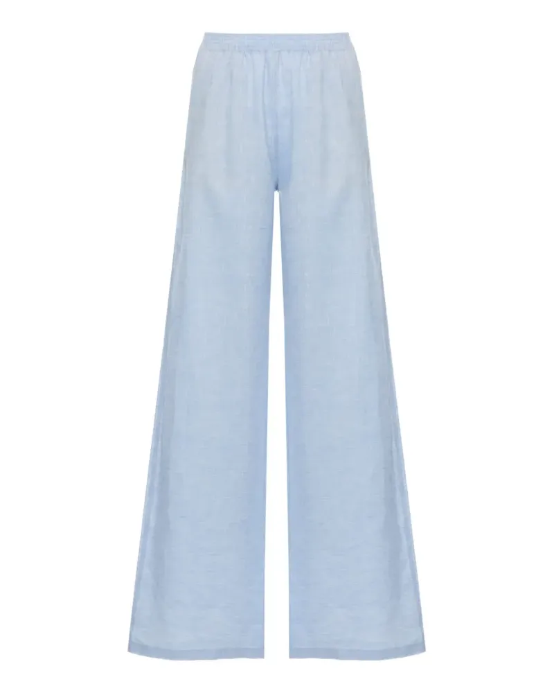 Fabiana Filippi Amelia elasticated-waistband wide-leg trousers - Blau Blau