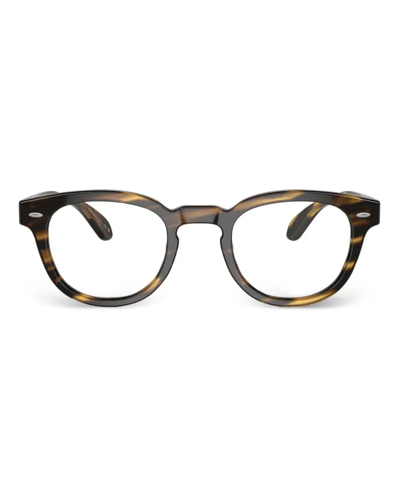 Oliver Peoples Runde Sheldrake Brille - Braun Braun
