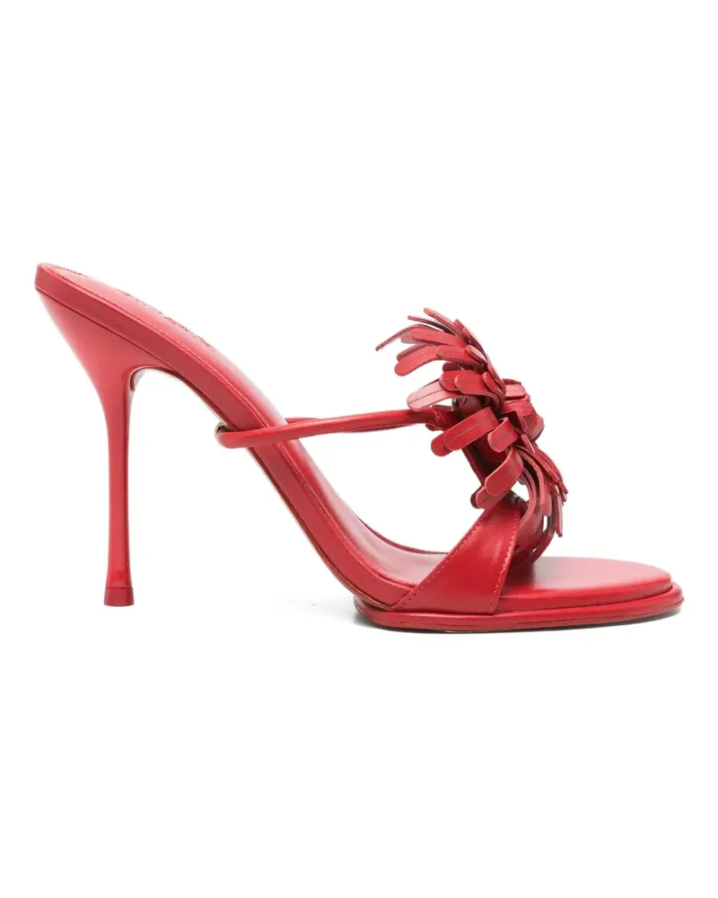 Cult Gaia Carla floral-appliqué sandals - Rot Rot