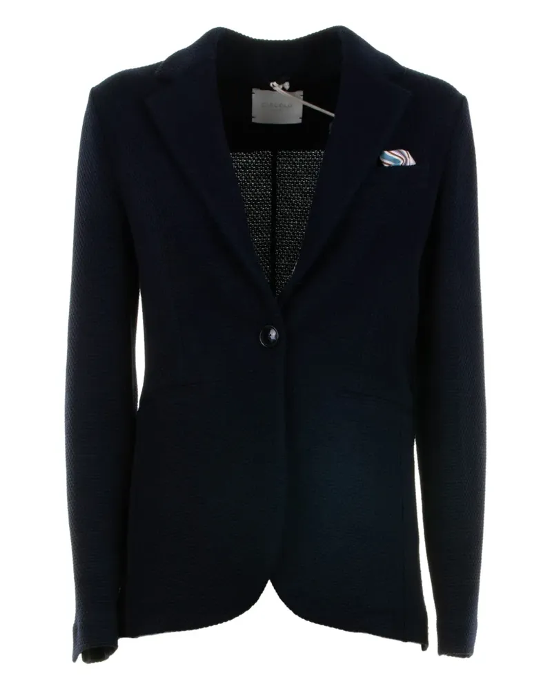 CIRCOLO 1901 textured single-breasted jacket - Blau Blau