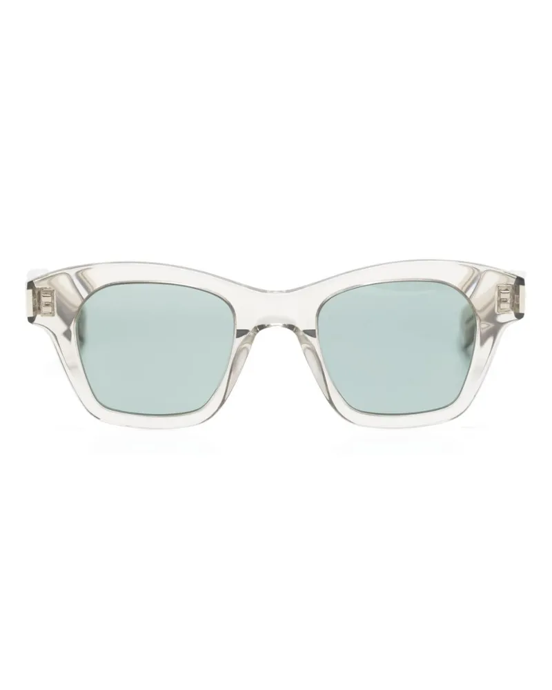 Saint Laurent 592 Sonnenbrille mit eckigem Gestell - Nude Nude