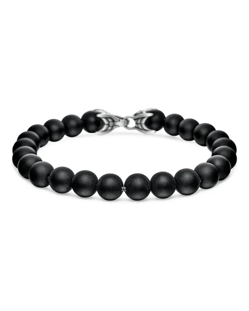 David Yurman Spiritual Beads Armband aus Sterlingsilber 8mm - Schwarz Schwarz