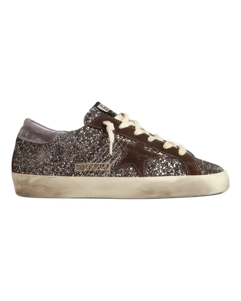 Golden Goose Super-Star Sneakers im Glitter-Look - Braun Braun