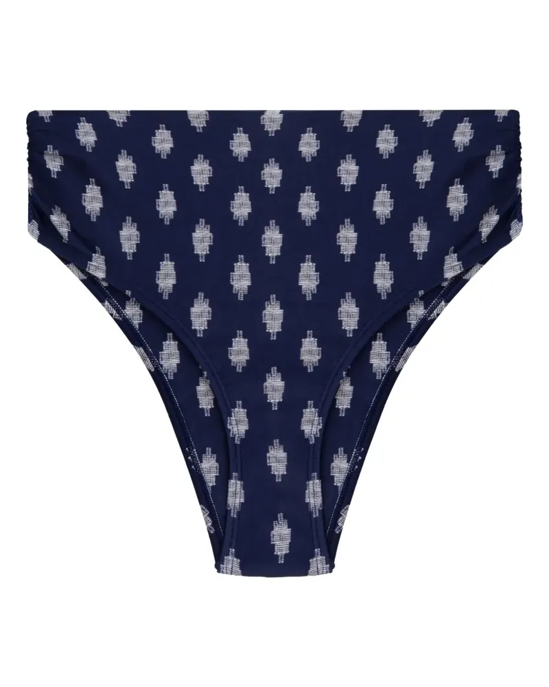 Lenny Niemeyer Wally Compose Bikinihöschen mit hohem Bund - Blau Blau