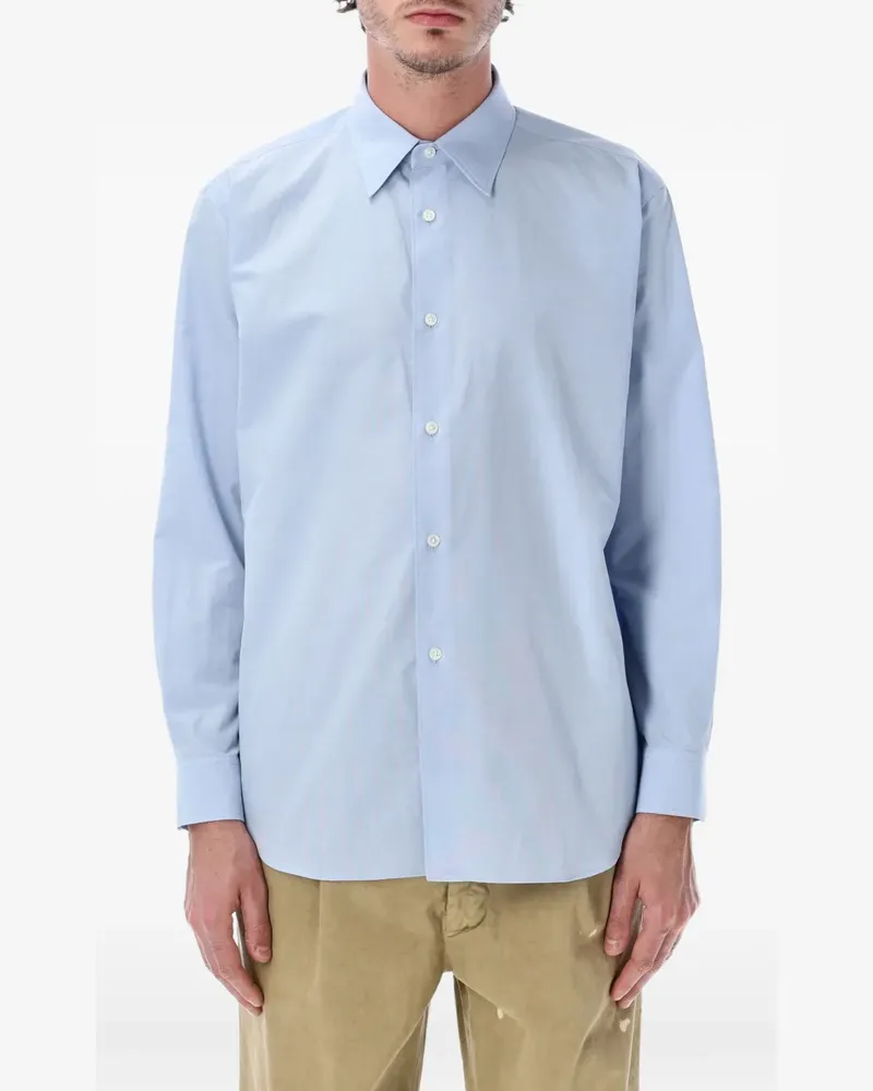 AURALEE long-sleeve button-up shirt - Blau Blau
