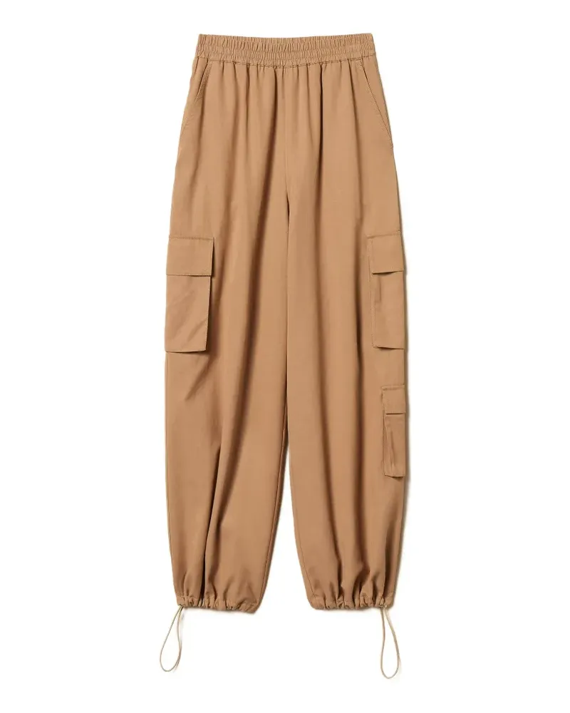 Twin-Set Cargo-Shorts mit elastischem Bund - Nude Nude
