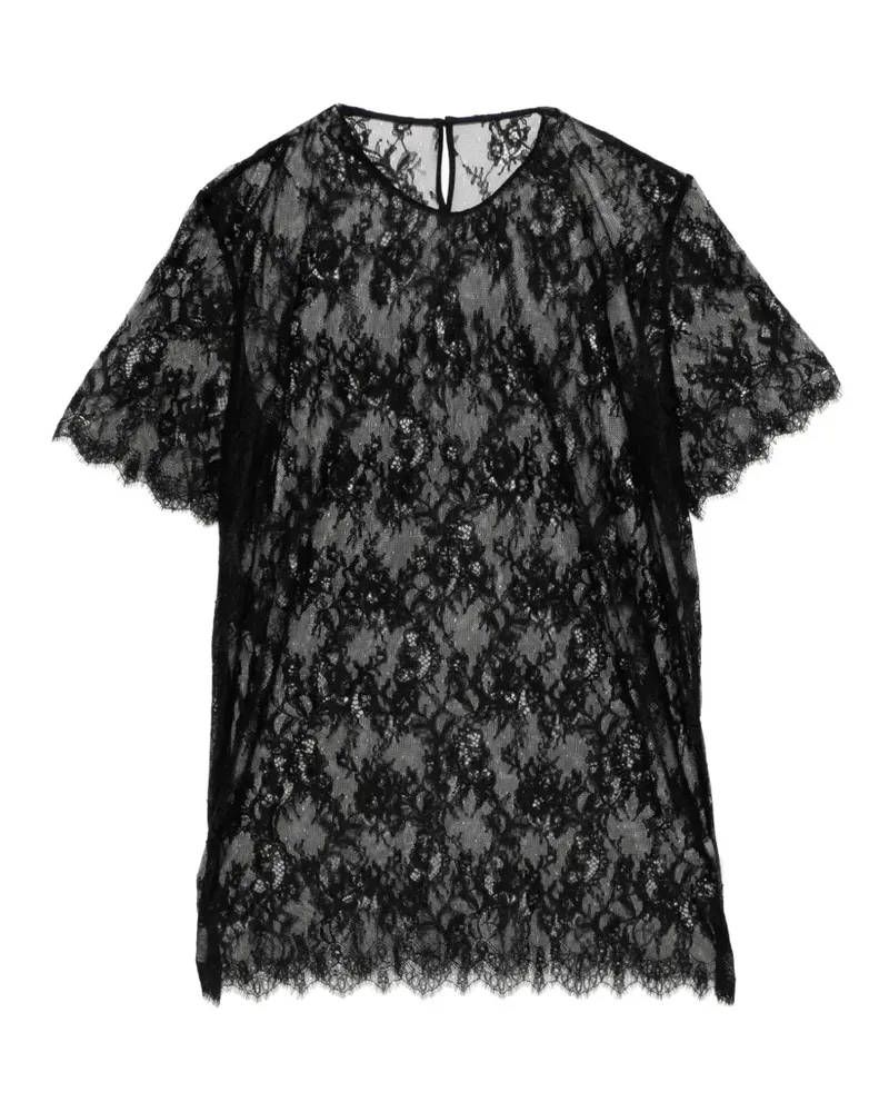 JNBY T-Shirt mit Schnürdetail - Schwarz Schwarz