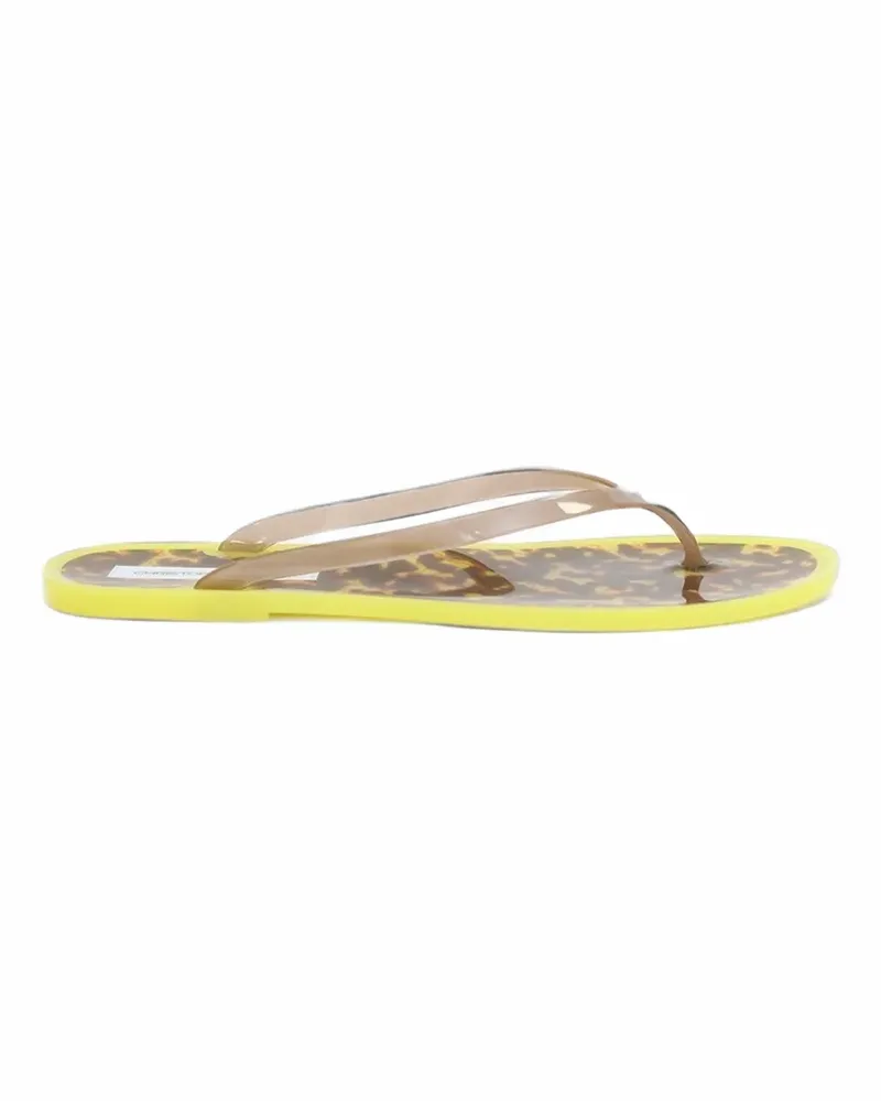 Christopher Esber Jo tortoiseshell-effect flip flops - Gelb Gelb