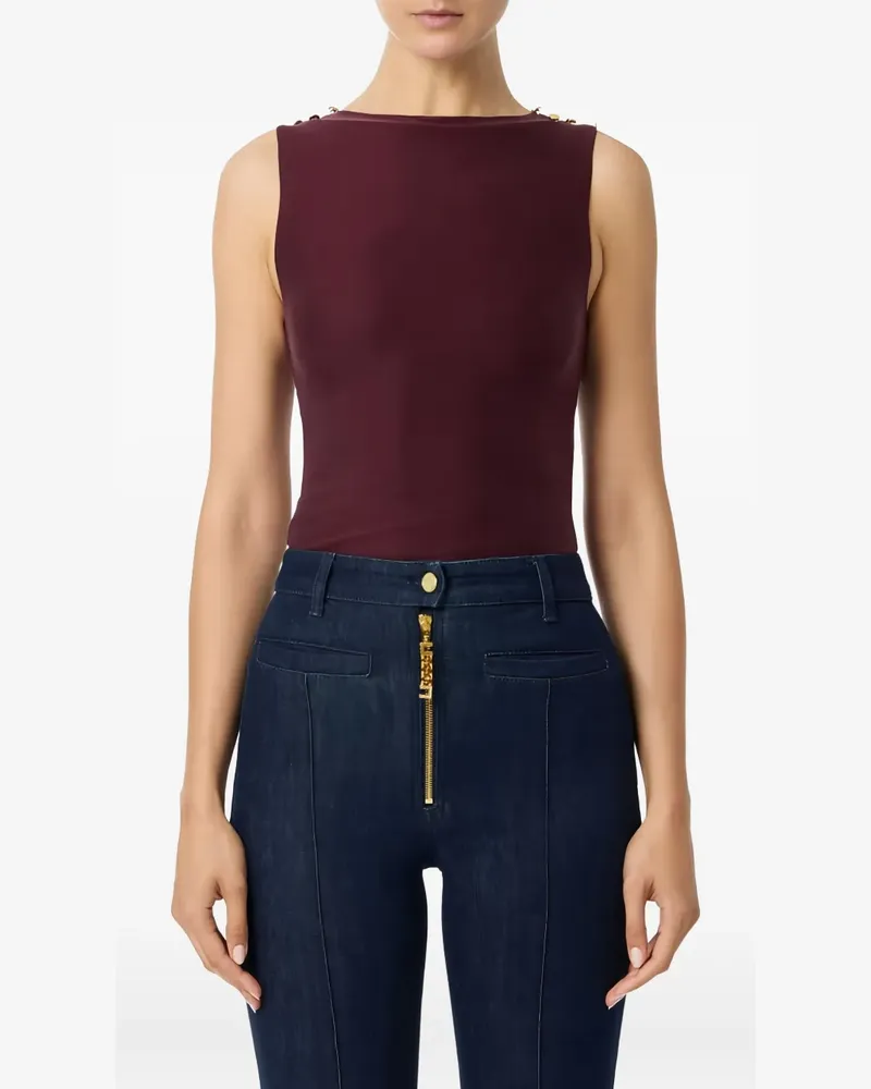 Elisabetta Franchi Geripptes Tanktop - Rot Rot