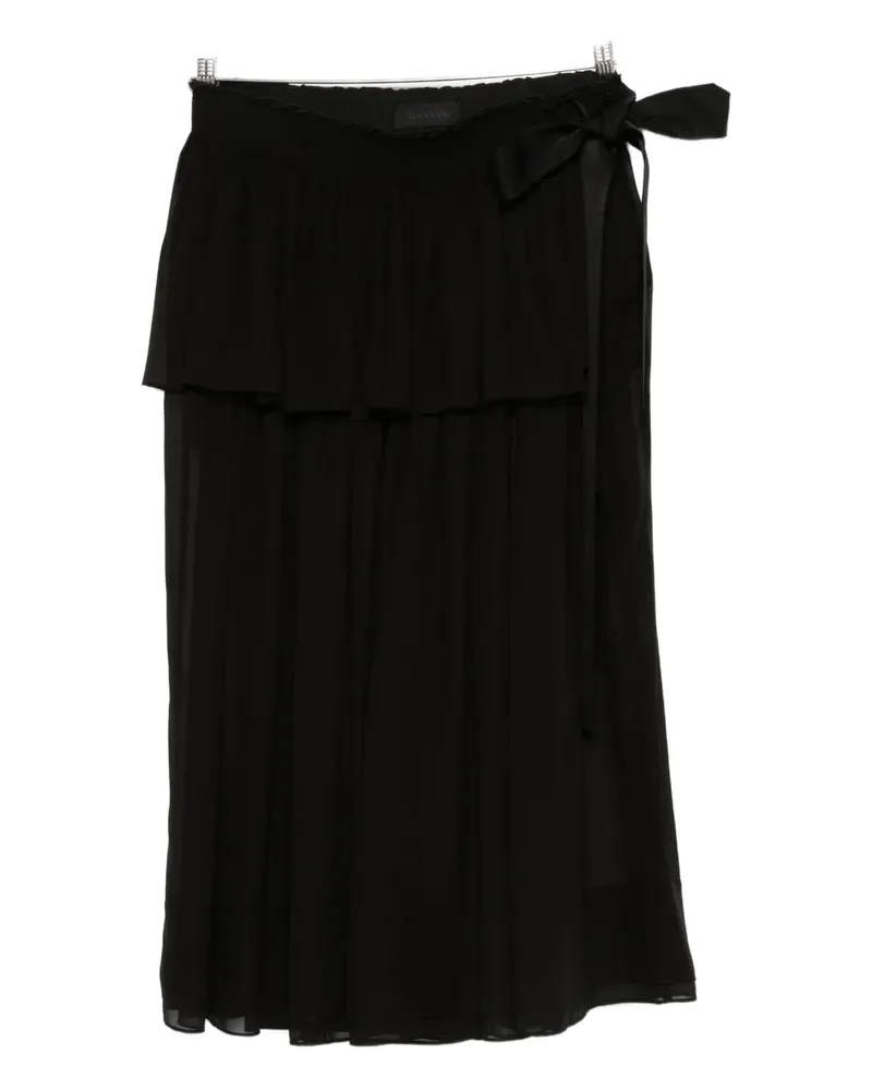 Lanvin tiered-bow trousers - Schwarz Schwarz