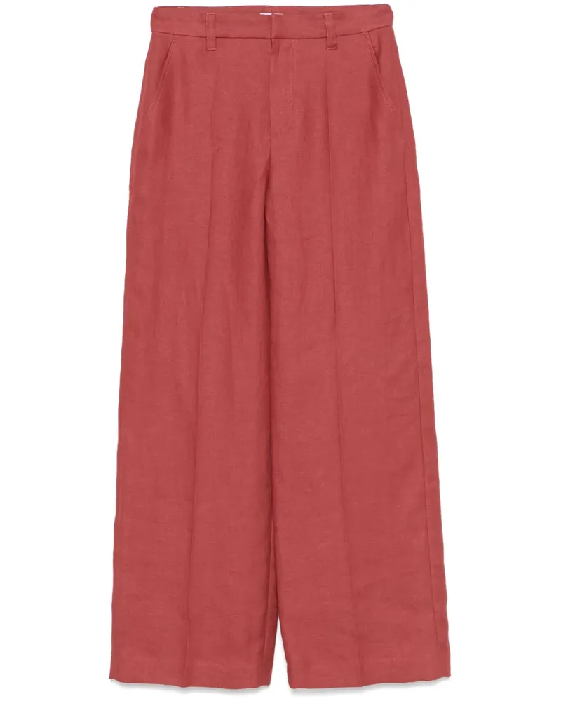 Brunello Cucinelli Hose mit weitem Bein - Rot Rot