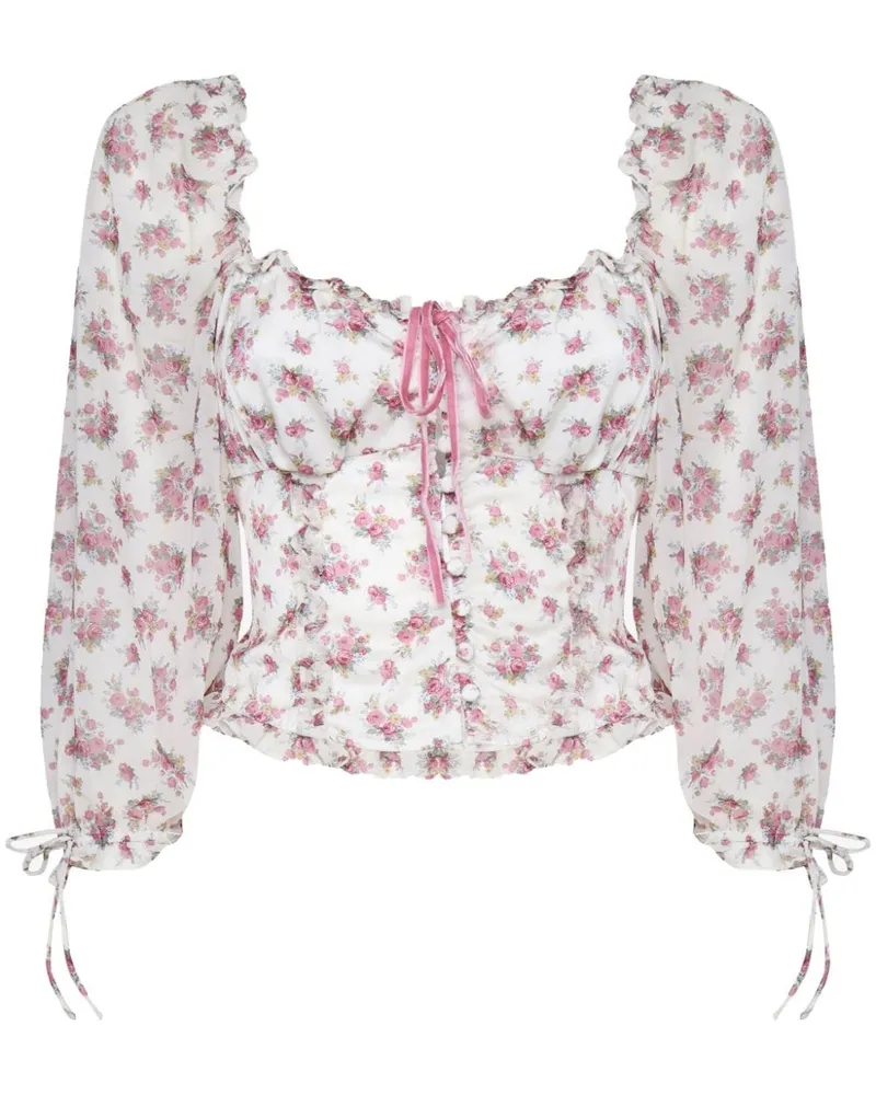 For Love and Lemons Etienne Oberteil - Weiß Weiß