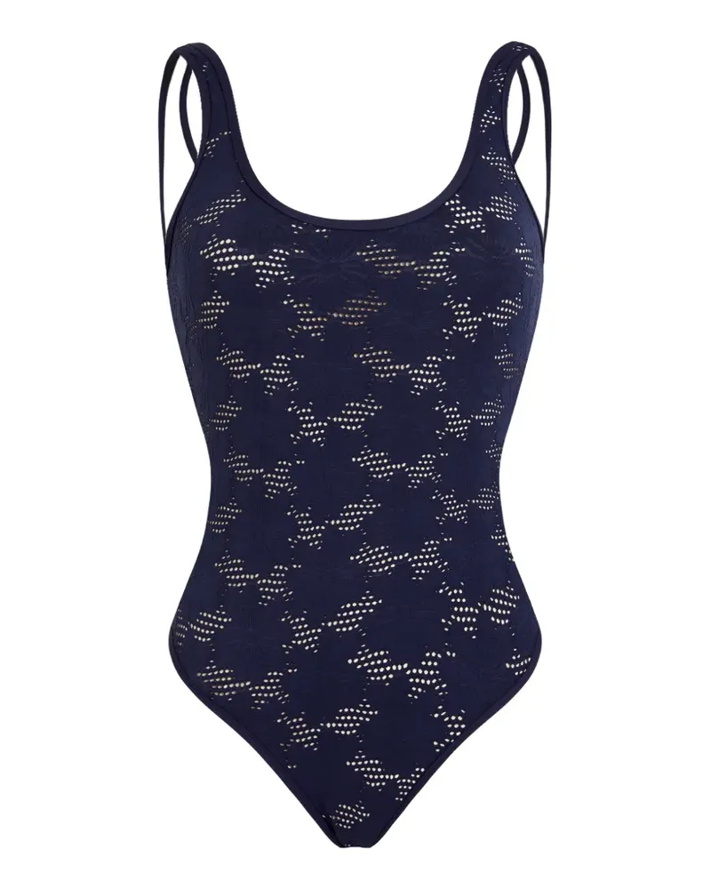 Vilebrequin logo-tag swimsuit - Blau Blau