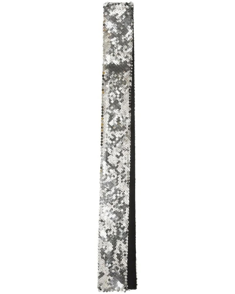 Dolce & Gabbana Schal mit Pailletten - Silber Silber