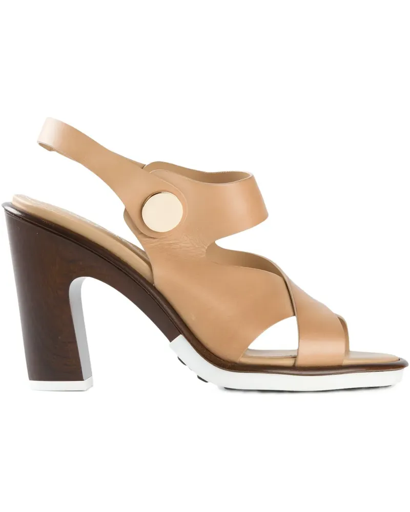 TOD'S Sandalen mit überkreuzten Riemen - Nude Nude