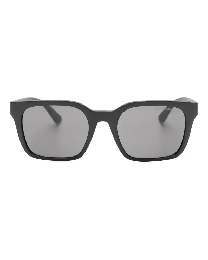 Emporio Armani square frame sunglasses - Schwarz Schwarz