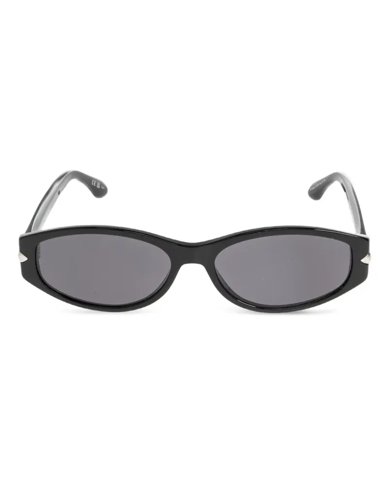Isabel Marant Pixa Sonnenbrille mit ovalem Gestell - Schwarz Schwarz