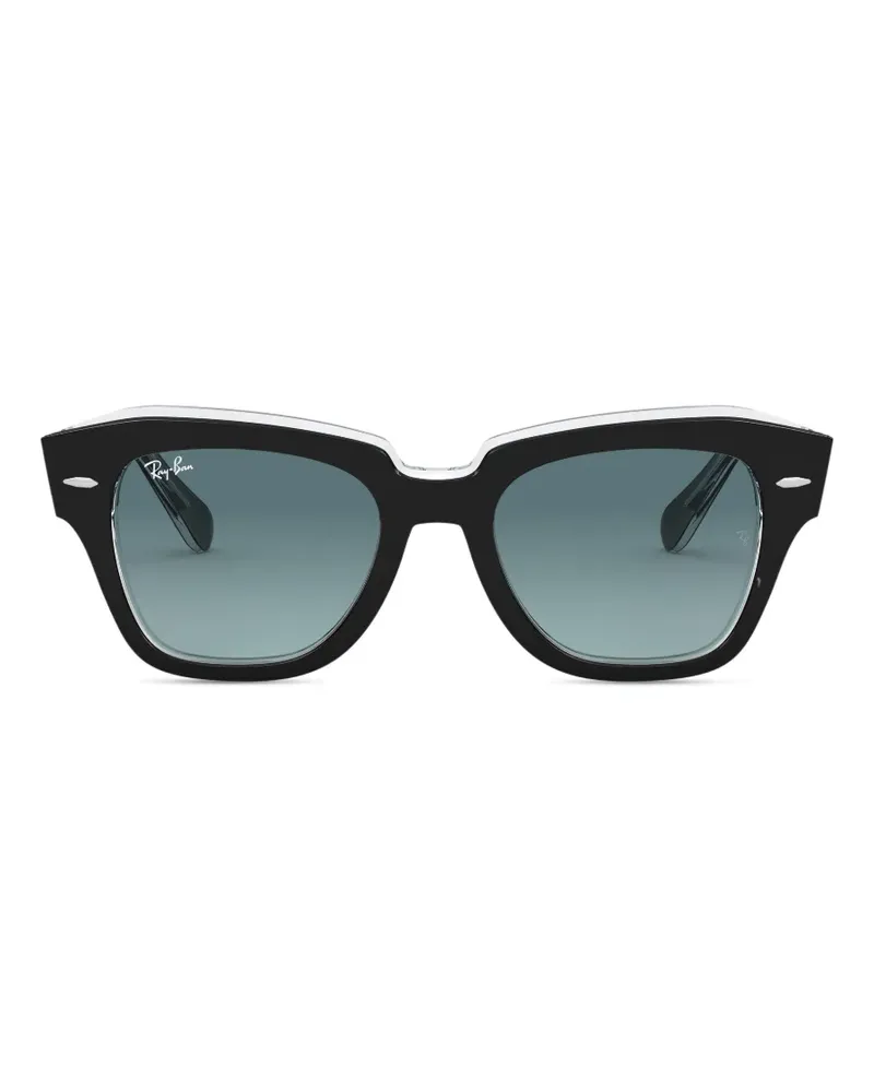 Ray Ban State Street Sonnenbrille - Schwarz Schwarz