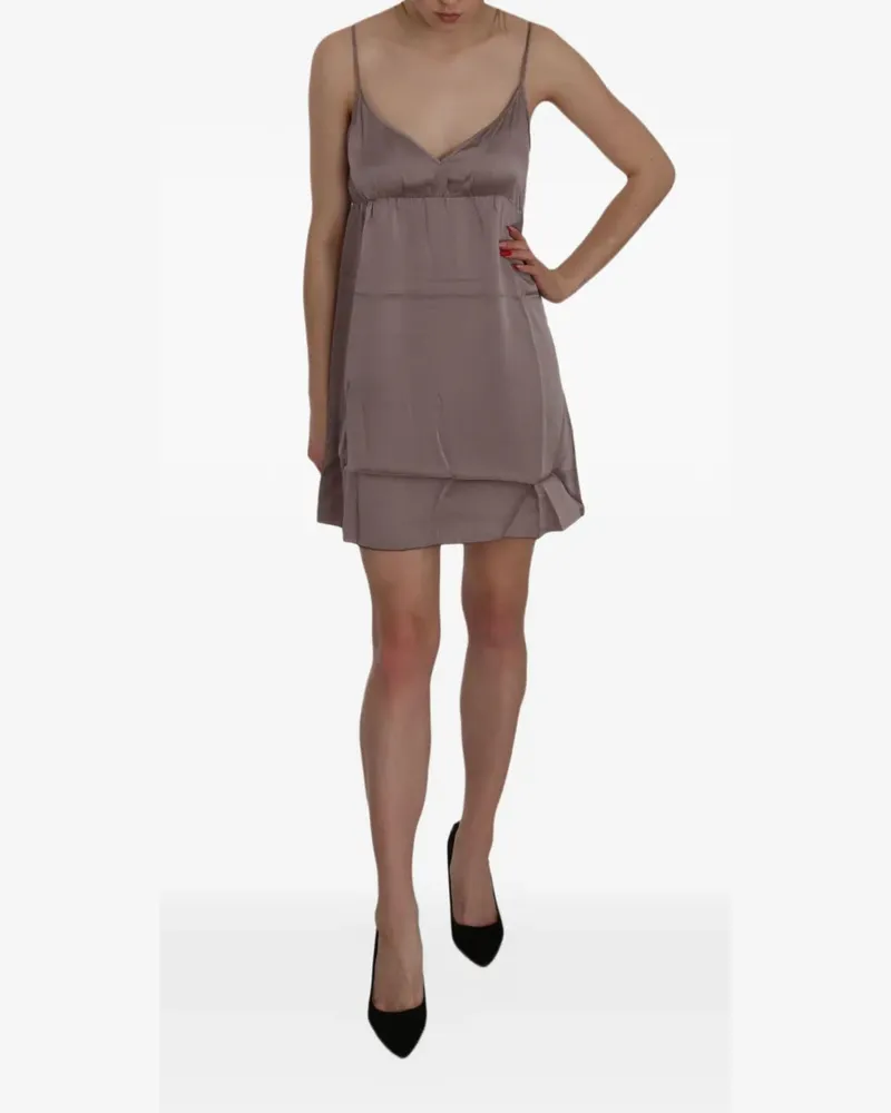 Pink Memories Minikleid aus Seide - Violett Violett