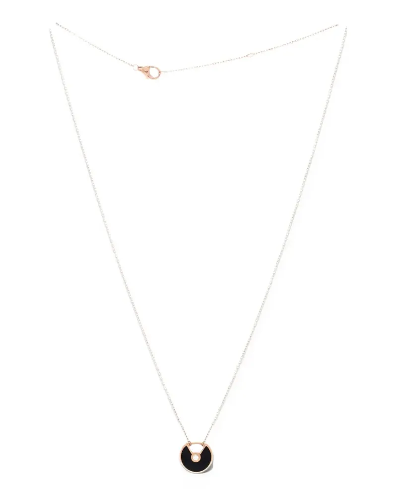 Cartier Amulette de  Pendant 18K Rose Gold with Onyx and Diamond XS necklace - Rosa Rosa