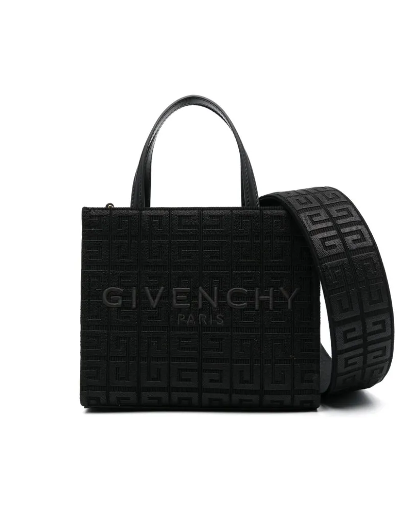 Givenchy Mini Shopper mit 4G-Stickerei - Schwarz Schwarz
