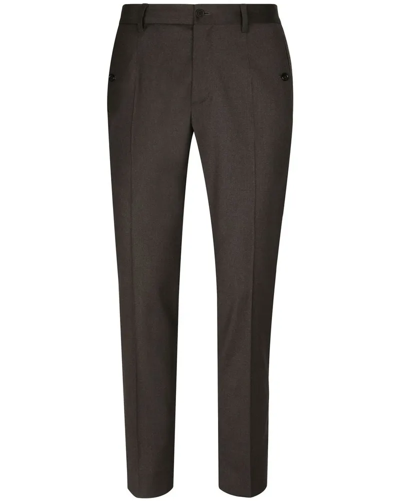 Dolce & Gabbana Hose mit Logo-Streifen - Grau Grau